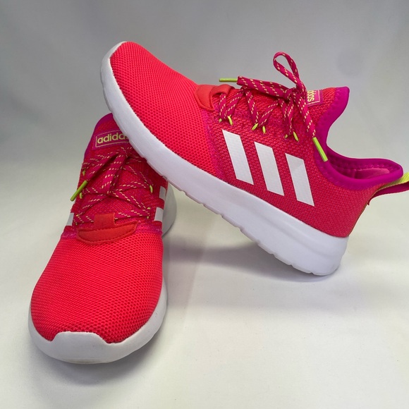Adidas Big Kids Neon Pink Sneakers - Picture 2 of 9